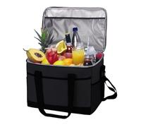 Huvqianu Bolsa aislante, bolsas térmicas de camping para alimentos fríos | Organizador de retención de frío caliente de 35 litros con asa para frutas, verduras, bebidas, escuela, almuerzo, playa