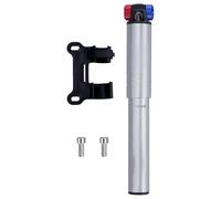 Huvqianu Bomba de neumáticos de bicicleta, inflador de aire de aleación de aluminio de 160 PSI, inflador de neumáticos portátil tipo empuje, para ciclismo de carretera, al aire libre, ciclismo largo