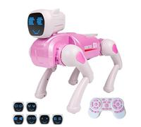 Huvqianu Cachorro Robot | Figuras de Control Remoto interactivas, Cachorro robótico Cantando y Hablando, para niños y niñas, Aula de guarderías, Viajes y