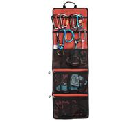 Huvqianu Camping Bags Men, Tool Organizer Bag, 10.63x7.48 Inches, Tie Roll Storage, Folding Tool Waterproof, Climbing Gear Bag for Rock, Hiking, Mountaineering (Multicolor)