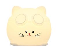 Huvqianu Cat Night Light Silicone, Cute Dimmable Table Lamp, 3,74 in Portable Cat Lamp, Timer Function, USB Recargable, Perfect for Nursery, Kids Room, and Bedroom Decor