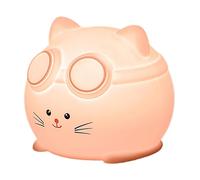 Huvqianu Cat Night Light Silicone, Cute Dimmable Table Lamp, 3,74 in Portable Cat Lamp, Timer Function, USB Recargable, Perfect for Nursery, Kids Room, and Bedroom Decor