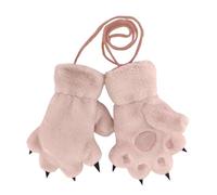 Huvqianu Cat Paw Gloves | Cute Cat Paw Mittens | Fleece Cat Paw Gloves | Plush Cat Paw Gloves, Playful Cat Paw Gloves, Cat-Themed Winter Gloves, Cozy Cat Paw Mittens