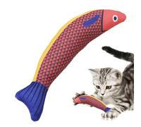 Huvqianu Cat Teething Toys, Indoor Catnip Saury Fish Plush Biting Toy, 8,27 x 3,15 pulgadas Kicking, Interactive Catnip Crinkle Toys for Cats of All Breeds, Perfect Playtime