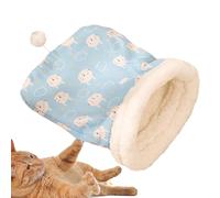Huvqianu Cat Winter Sleeping Bag, Closed Warm Cat Bed, 21,65 x 17,72 pulgadas, Snuggle Sack, Plush Insulated Design, Soft Breathable Fabric for Indoor Cats, Weather Comfort (Multi)