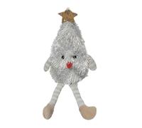 Huvqianu Christmas Tree Doll, Cute Christmas Doll, 12.6x3.54 Inches Shelf Decoration, Soft Plush Festive Ornament for Indoor Desk Decor for Kids Playtime Travel Use, Red Green Pink White