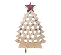 Huvqianu Christmas Tree Wine Rack - Holiday Countdown Calendar Display, Festive 24 Bottle Holder, Decorative Wine Bottle Stand for Home Bar Kitchen Dining Room Christmas Party