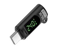 Huvqianu Data Transfer Adapter, .0 Fast Charger Connector with Digital Display, 1.34x0.51in Full Function Charging Monitoring Converter for PC, Laptop, Tablet, and Phone Devices