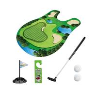 Huvqianu de Golf para Inodoro: de Putting para baño, Novedad de Golfista con Mini Green, Entretenimiento en el baño con Putter Incluido, de Regalo Divertido, de práctica para Hombres Go