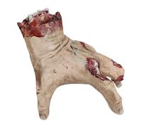 Huvqianu Decoración de manos cortadas sangrientas, mano cortada de terror para Halloween, partes realistas del cuerpo humano para casas encantadas, salas de escape, fiestas temáticas