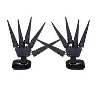 Huvqianu Dedos articulados Halloween - Dedos esqueleto garras de horror flexibles - Accesorio disfraz casa embrujada hombres mujeres