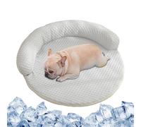Huvqianu Dog Cooling Mat, Ice Silk Mat, 19,69 x 19,69 pulgadas Compact Puppy Cold Cushion, Washable Authentic Anti-Slip Design, Veterinary Recovery Mats for Summer, Backyard, Garden, Travel, Picnic