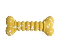 Huvqianu Dog Rubber Bone Chew Toys, Funny Bone Shaped Bite Resistant Balls, 0.98in Interactive Fetch, Vibrant Colors, Perfect for Teeth Cleaning and Small Dogs or Puppies