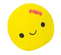 Huvqianu Dog Squeaky Egg, Cute Egg Doll Shape Pet Latex Rubber Chew Toy, 2.17x1.97in Four-Color Squeaky Ball, Ideal for Small & Medium-Sized Dogs, Fun Interactive Playtime