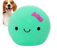 Huvqianu Dog Squeaky Egg, Lindo Huevo Doll Shape Pet Latex Rubber Chew Toy, 2,17 x 1,97 in Four-Color Squeaky Ball, Ideal para Perros pequeños y medianos, diversión interactiva