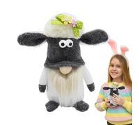 Huvqianu Easter GNOME Plush, Faceless Dwarf Doll Easter Decor, 5.91x3.94in Lamb Head Cover, Desktop Plush - Figura decorativa para sala de estar, dormitorio y mesa