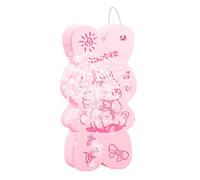 Huvqianu Esponjas de baño para ducha, de baño con diseño de conejo para renovación de la piel, paño de lavado de felpa con fibras, limpiador, cara, cuerpo, vacaciones, spa, ducha en