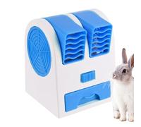 Huvqianu Fan Dog Crate, Small Kennel Cooling Blower, 5,35 x 4,65 x 4,33 pulgadas, tamaño recargable, ventilación, Pet Cooling Equipment for Bedroom Living Room Camping Sleeping, Green, Pink, Blue