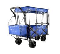 Huvqianu Foldable Carts Rain Cover, Waterproof Windproof Pull Cart Lid with Global Fit, Multifunctional Protective Case for Folding Wagons, Ideal to Outdoor Travel and Storage