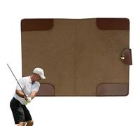 Huvqianu Golf Scorecard Holder, Yardage Scorecard Case in PU Leather, 6.3x4.72in Stylish Sports Accessory, Portable Protector to Scorecards, Present to Friends, and Golf Enthusiasts