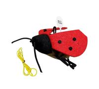 Huvqianu Interactive Cat Toys, Ladybug Cat Toy, Portable Catnip Vibration Sensing Motions, 3.54x2.36in Hangable Entertainment Fun Game, Pet Motion Activated Teaser for Kittens