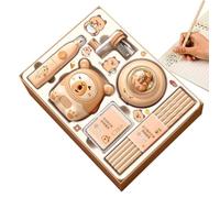 Huvqianu - Juego de papelería para niñas - Tamaño del rayo estacionario Capybara para, para aula, decoración de oficina, alumnos de guarderías, escuela primaria, universidad profesores