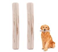 Huvqianu - Juguete de madera de café para perros, 2 unidades de café natural para perros | Juego de masticar, limpiador dental, antiestrés y salud dental para perros vigorosos