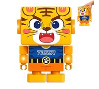 Huvqianu Juguete de Tigre | Animal con Luces LED,Regalo de Tigre para - para Juego de imaginación, Juego de Aprendizaje, de cumpleaños, Escuela en casa, niños y