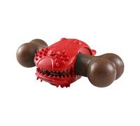 Huvqianu - Juguete interactivo para perros y masticadores agresivos, hueso para roer para cachorros, juguete interactivo de estimulación de dientes y limpieza antiestrés