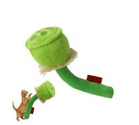 Huvqianu Juguetes de hierba gatera | Juguetes interactivos de sonido para gatos de interior | Muñeca suave Juegos de interior para limpieza de dientes de mascotas, ejercicio, estimulación