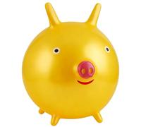 Huvqianu Kids Bouncy Ball - Cartoon Animal Ear Design Outdoor Toy, Fun PV Sensory Jumping Toy, Inflatable Play Ball for 4+ Boys and Girls, Home School Garden Lawn or Kindergarten Activities