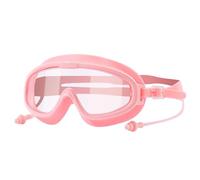 Huvqianu Kids Swim Goggles, Swimming Glasses, Water Sports Gear, Soft Adjustable Strap, Anti-Fog Silicone Pool Goggles with UV Protection and Earplugs for Children