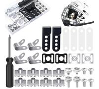 Huvqianu Kit de Accesorios para Casco de softbol, Piezas de Repuesto para Casco de Hockey - Kit de reparación de de softbol - Herramienta Manual fácil de Usar 31X, Piezas de Repuesto para