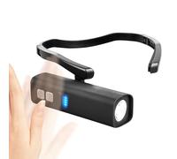 Huvqianu Linterna frontal con clip para la oreja, LED recargable con sensor de movimiento, linterna impermeable brillante para senderismo, , correr, escalada, ciclismo, montañismo