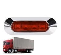 Huvqianu Luces de posición laterales para remolque de automóvil, Luz indicadora lateral de automóvil, Marcador lateral trasero de 4 LED, Marcador LED impermeable Ip67, luces de señal de de