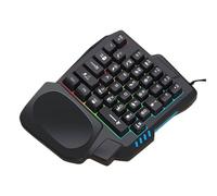 Huvqianu Mechanical Keyboard, Portable Programmable Game Keypad, 8.86x6.97x1.18 In, Customizable Keys, RGB Backlit, Compact Mechanical Keypad for Gamers, Home, Dorm, School