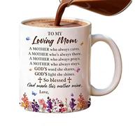 Huvqianu Mug de Cerámica - 11 oz Taza para Bebidas | Taza para la Oficina | para Comedor, Salón, Cafetería, Hogar, Regalo para el Día de la Madre, Cumpleaños, Chocolate Caliente, Café con