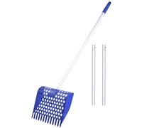 Huvqianu Pala para estiércol de gallina en , herramienta de limpieza de cazas de aves de corral, herramienta de aluminio desmontable para limpiar la camada de animales de granja aves de corral