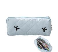 Huvqianu Pencil Bag for Students, Bow Tie Pen Pouch, 3,35 in Zipper Storage Case, Middle School Stationery Container, Organizer for Erasers, Rulers, Markers, Compact Size, c, Se référer au descriptif