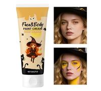 Huvqianu Pintura facial - Tubo grande a base de agua, pintura de cuerpo completo | Accesorios de maquillaje de larga duración para adultos y niños, cosplay, Halloween, fiesta, teatro, escenario