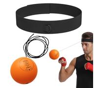 Huvqianu Punching Ball con diadema, Punching Reflex Ball | Juego de bolas de boxeo multifunción para principiantes | Bola de boxeo para adultos, divertidos suministros de entrenamiento para la