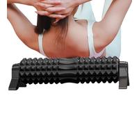 Huvqianu - Rodillo de yoga, masajeador para telas, masaje ergonómico para deporte, yoga, gimnasio, relajación muscular y piernas