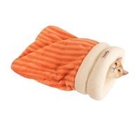 Huvqianu Saco de , cama para mascotas para un descanso , diseño cómodo y suave con forro aislante, cueva para gatos para sala de estar, dormitorio, balcón, coche, apartamento, viajes