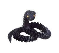 Huvqianu Serpiente 3D,Estatuilla Animal Coleccionable para Escritorio - 76 cm de Longitud Flexible Serpiente Impreso en 3D para Niños y Adultos Decoración Hogar Relleno Cestas de Pascua