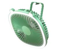 Huvqianu Silent Desk Fan, Portable Personal Fan with Light, 7,68 in Bedroom Cooling Kits, Versatile Quiet Cooler for Offices, Beach, Dormitory, Livingroom, Cruise, Tienda, Travel Use