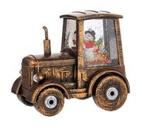 Huvqianu Snow Globe Lantern, Christmas Centerpiece Globe, Tractor Snow Globe, Holiday Snow Globe, for Christmas Table Centerpieces, Bookshelf Or Mantle Holiday Decorations, and Party Favors