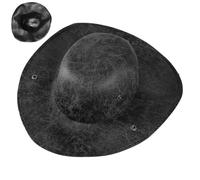 Huvqianu Sombrero de Pirata - Sombrero Colonial de Cuero | Accesorio de disfraz para de Halloween Cosplay Cumpleaños Mascarada Escuela y Teatral Representación Escénica