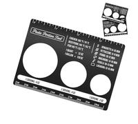 Huvqianu Stainless Steel Pasta Tool - Spaghetti Measuring Ruler, Noodle Portions with Multiple Servings, Kitchen Gadget with Sturdy Metal, Cooking Accessory Easy Read, Meal Prep for Restaurant Home