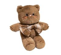 Huvqianu Stuffed Cat Toy, Plush Cat Doll, 11.81 Inches Cotton Adorable Cartoon Soft Huggable Stuffed Animal Cushion, Cozy Pillow for Kids, Bedroom, Couch, Game Room, Gift