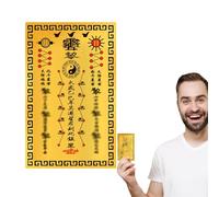 Huvqianu Tai Sui Card 2025, Good Luck Card, 2.13x3.39in Traditional Chinese Snake Year Collectible, Protection & Exorcism for Prosperity and Well-Being